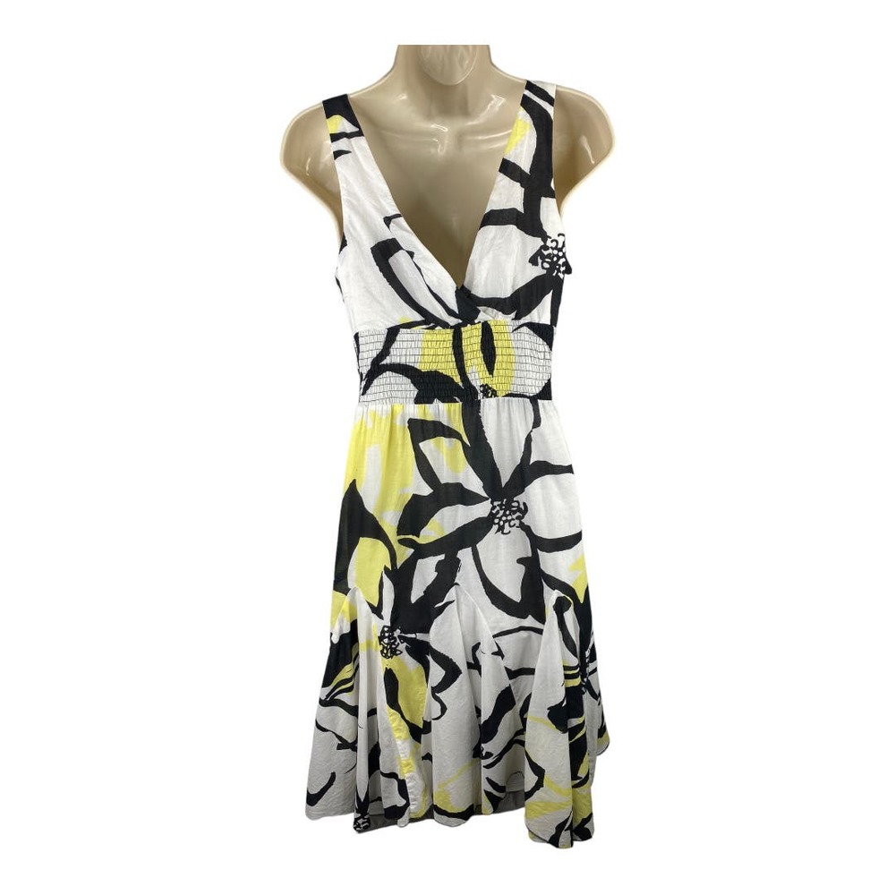 Bisou Bisou Michele Bohbot Womens Floral Hawaiian Fit and Flare size 8 Dress - Picture 2 of 8
